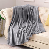 Wool blanket, gray, lightweight, super soft, comfortable, luxurious bed blanket, ultra-fine fiber factory store