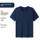 2D printed quick drying men's T-shirt summer casual cotton short sleeved shirt