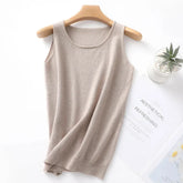Spring and summer wool knitted round-neck small vest sleeveless sexy vest summer wear short underwear women's wear