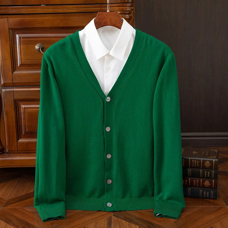 Wool casual long sleeved shirt
