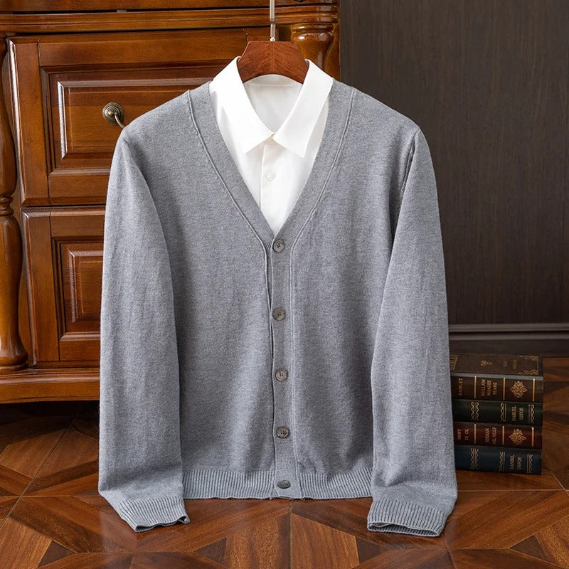 Wool casual long sleeved shirt