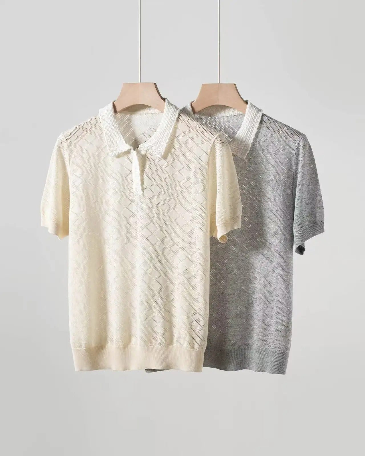 Neutral wool fashionable shirt