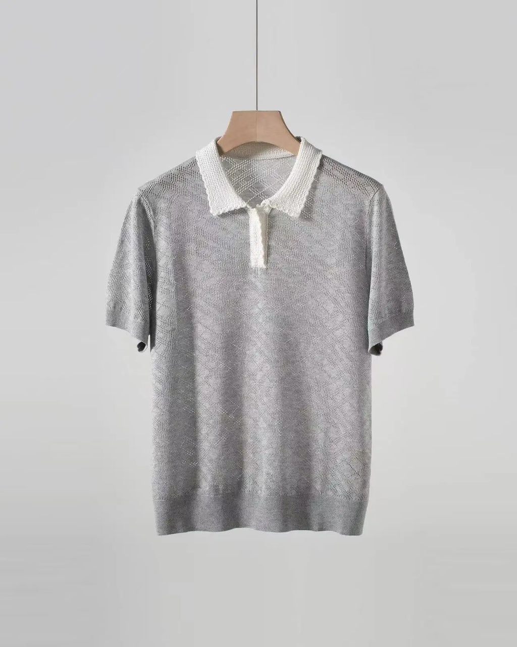 Neutral wool fashionable shirt